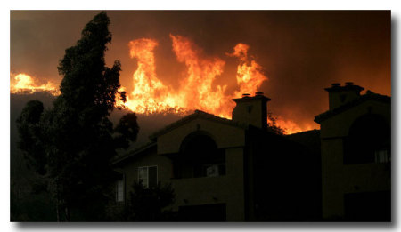 View from my balcony during fire evacuation