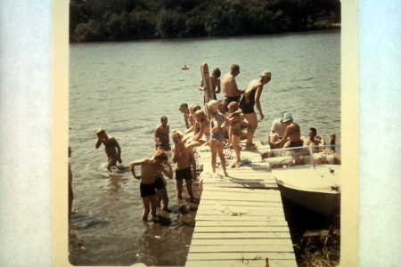 Candy Wilson's cottage on the Rock River in Edggerton,Wisc. ,July 1965