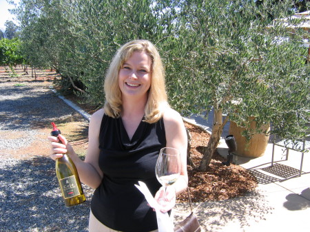 Erin touring yet another winery