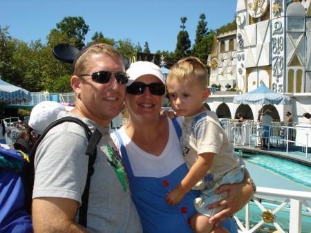 Enjoying family time at Disneyland!