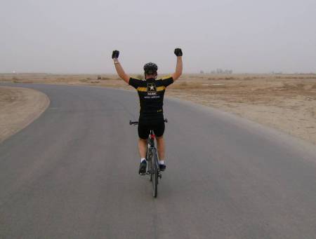Bike Riding In Iraq-Army Strong!