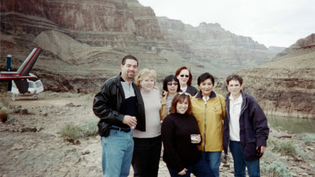 Friends from Work and me in the Grand Canyon