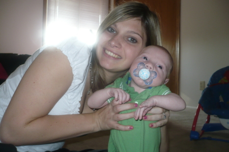 My beautiful daughter Amber and baby Hayden