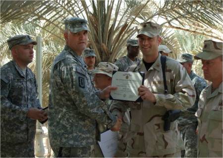 Major Cantu... Getting Ready to leave Bagdad