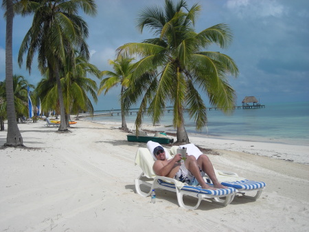 Relaxing on the Beach with a Book