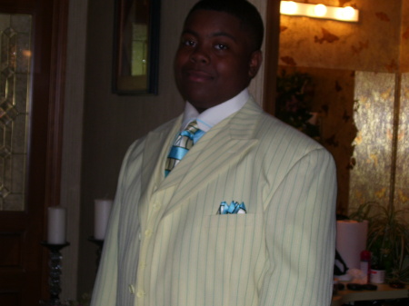 My son Q'von on his way to homecoming 2007