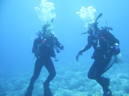 Annette and David in Pond