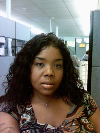 me looking serious at the office