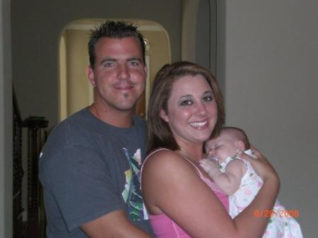 Michael and Rachel holding my niece Maddeline