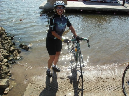 Finish Line at RagBrai ride over Iowa