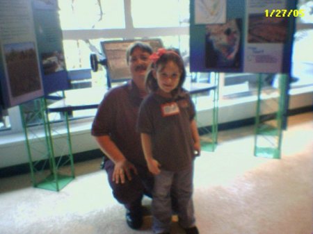 daddy & sarah on field trip