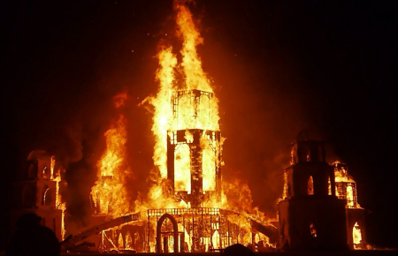 The temple burn.