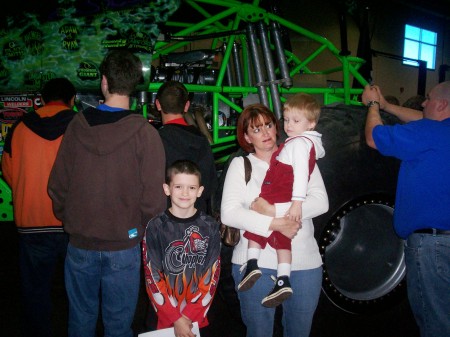Wife & Boys with Gravedigger