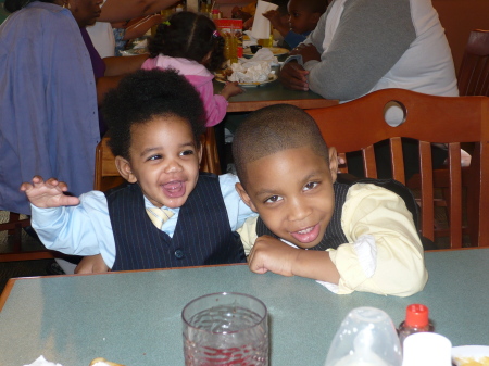 My Grandsons-Brice and Jaylen