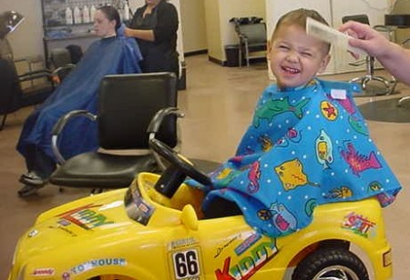 Jaydens first hair cut