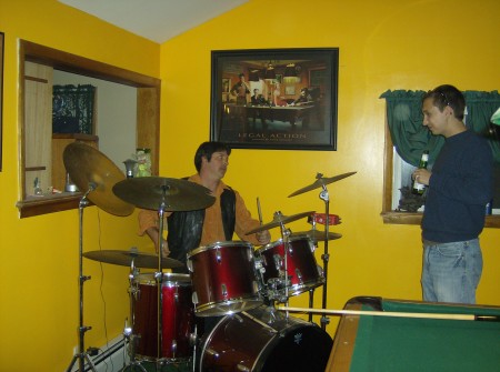 My honey on Drums