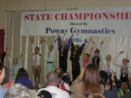 2007 State Gymnastics Meet 1st on Bars
