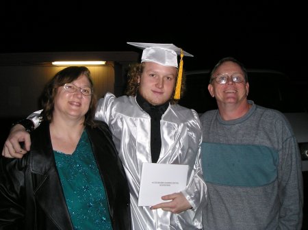 Me with my youngest son graduating HS