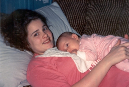Fiona and Mom -April 1990