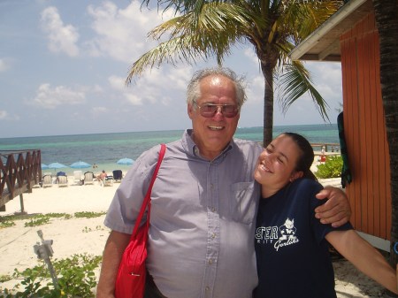 me and grandpa in bahamas