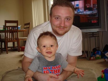 Carter with his dad Andy (my oldest son)