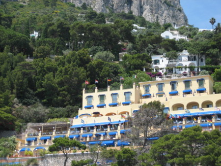 view of our hotel in Capri