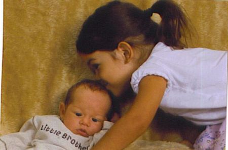 baby William with big sister, Jennalyn