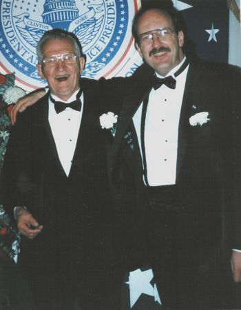Dad and I at Clinton Inaugural Ball 1993