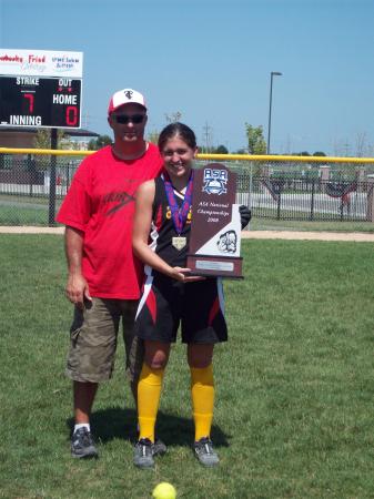 ANDIE AND DAD AFTER WINNING NATIONALS