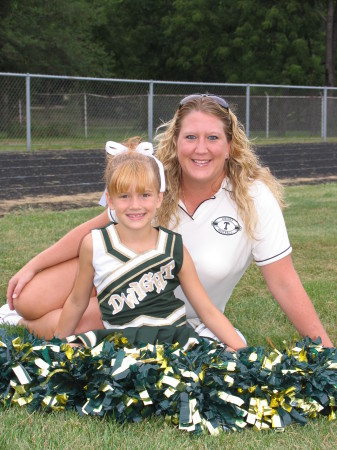 Me and my daughter Kilie at Cheerleading 2008