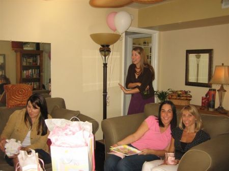 Friend's baby shower--I'm on the right