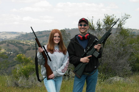 Me and my niece shooting outside Livermore