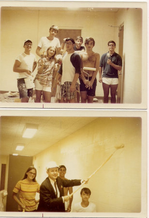 Painting the StuCo office - August 69