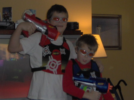 my nephews, tough guys right? NOT!