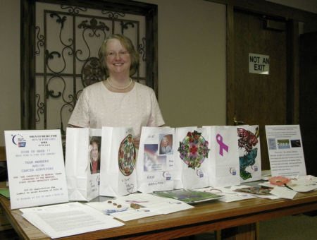 Me at the Relay for Life table at church