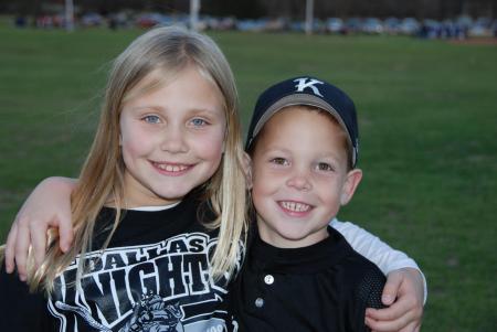 Madison supporting her brother's team!