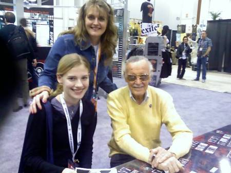 Christie and Chantell with Marvels Stan Lee