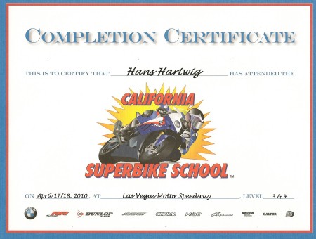 California Superbike School