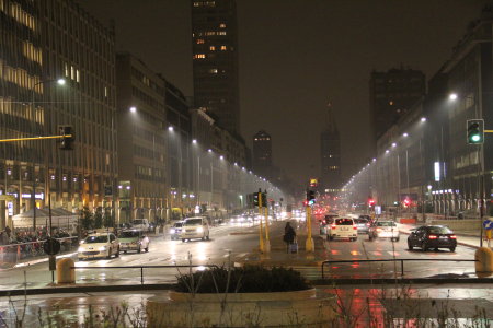 Downtown street in Milan