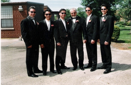 5 OF MY BOYS AT THE OLDESTS WEDDING