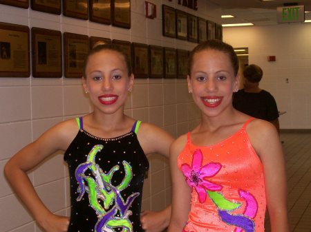 MacKenzie and Madison Twirling Competition