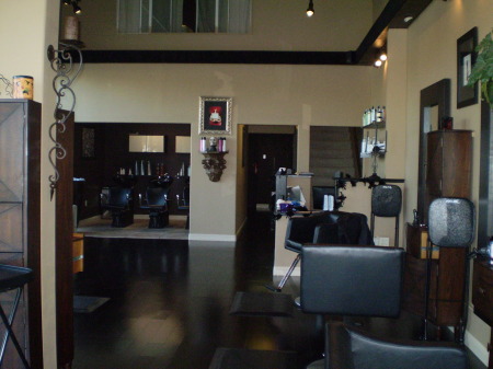 inside the salon where i rent my station