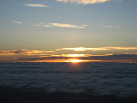Sunrise at Mt. Fuji Summit