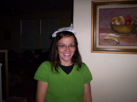 my birthday--jill made me a paper crown