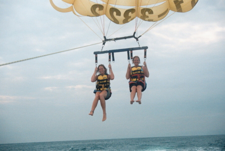 Hope and I parasailing.  Aug 2008