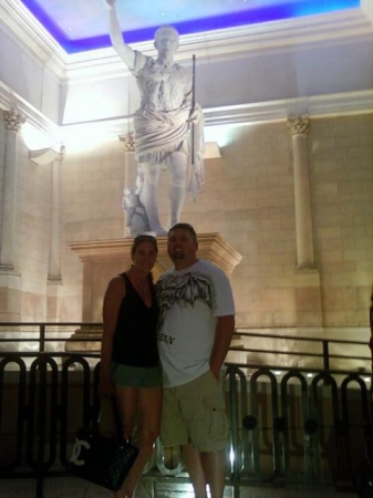 At caesars palace   lost it all...lol