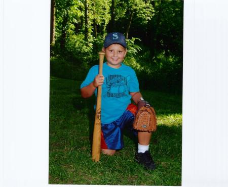 My son Spencer baseball
