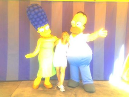 bambie with marge & homer simpson