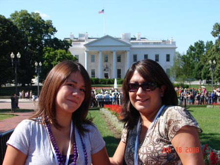 My older daughter and I in DC