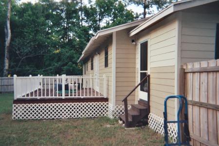 back view of my house with patio